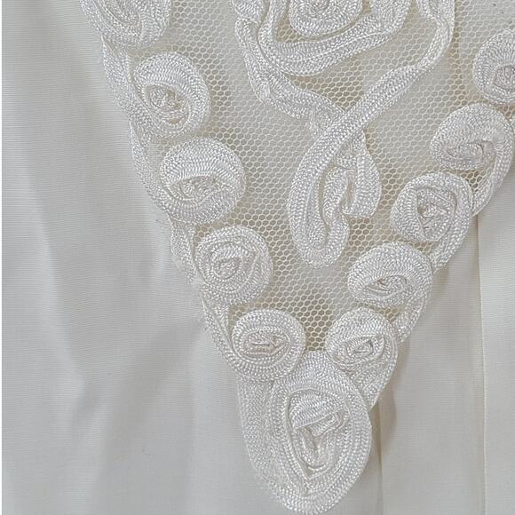 Romantic Vintage Lace-Collar Cropped Blouse by Impressions of California 2-2 - Picture 10 of 15